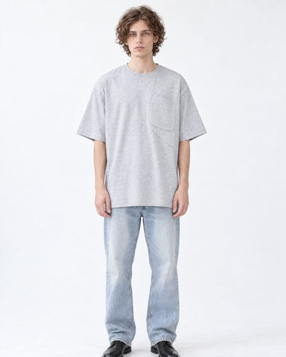 Chest-Pocket Tee with Drawstring Hem