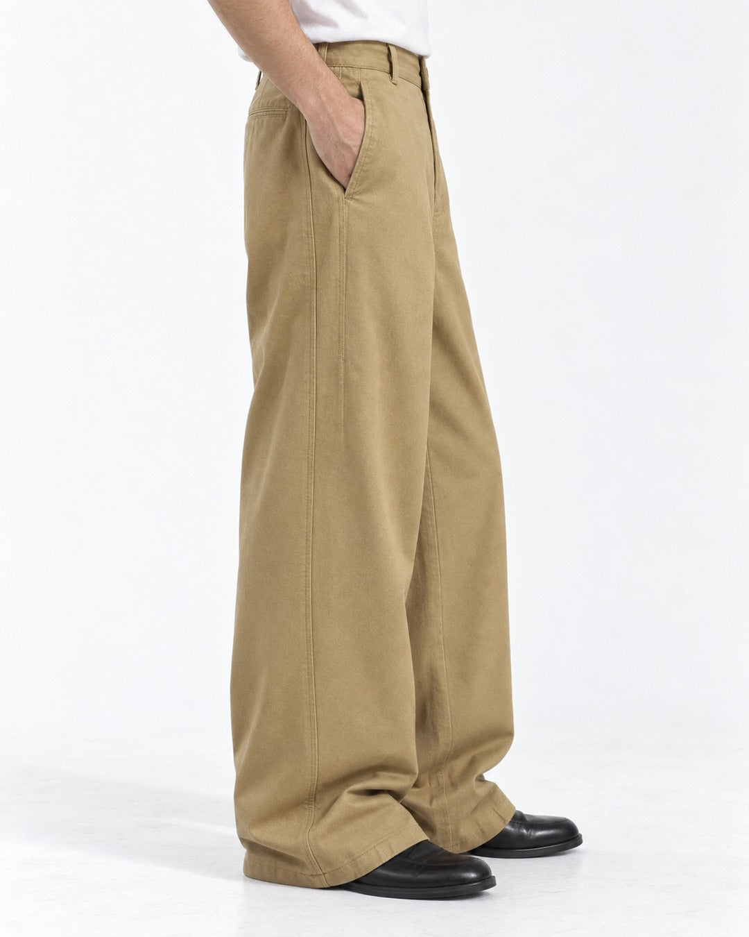 Curved-Seam Balloon Trousers