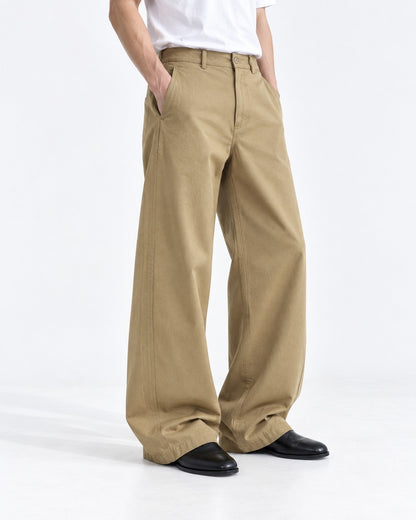 Curved-Seam Balloon Trousers