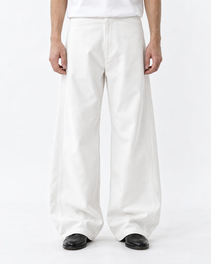 Curved-Seam Balloon Trousers