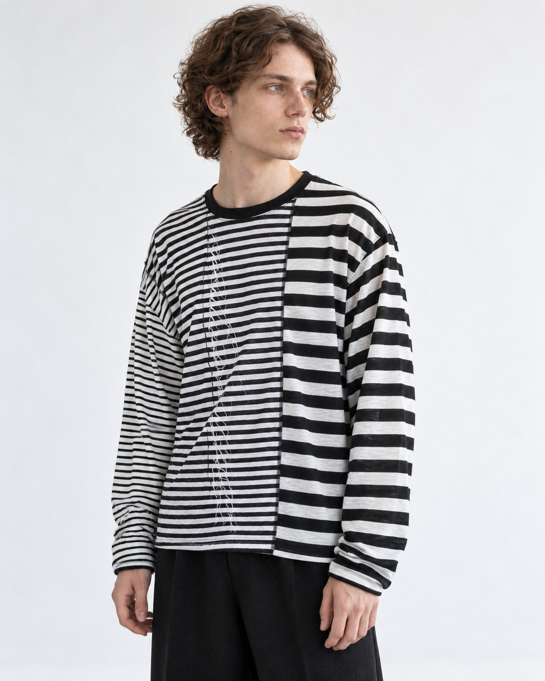 Striped Long-Sleeve Top