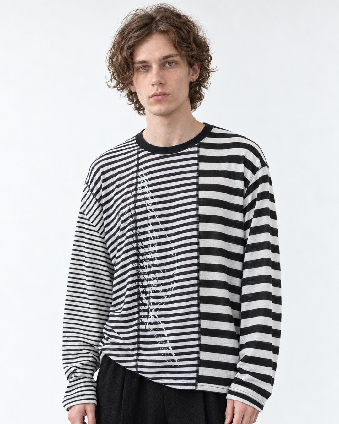 Striped Long-Sleeve Top