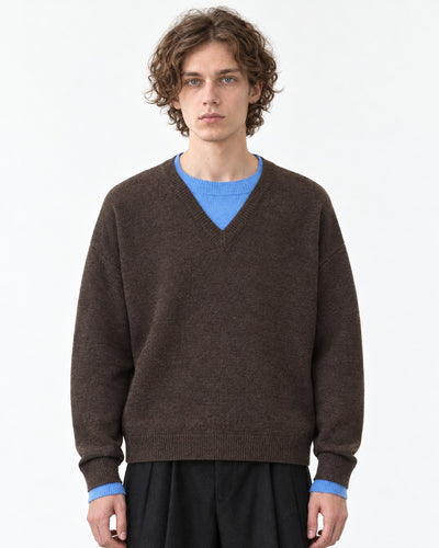 Dark Brown and Blue