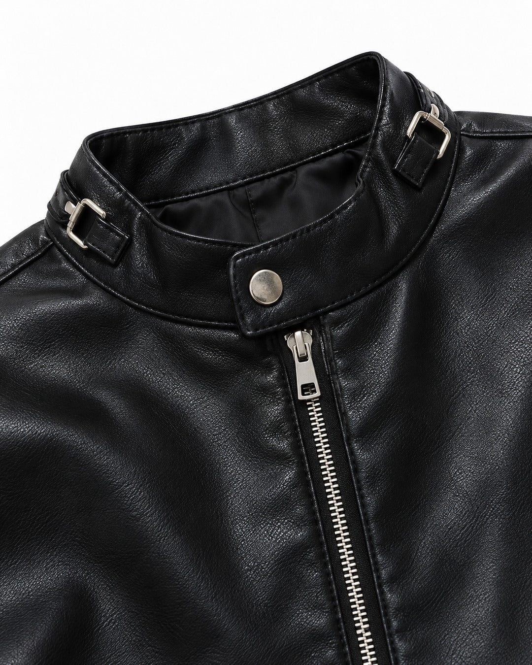Ring Collar Zip Cuff Racer Jacket