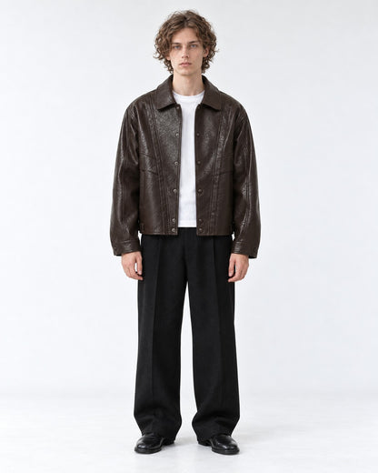 Snap Front Paneled Jacket