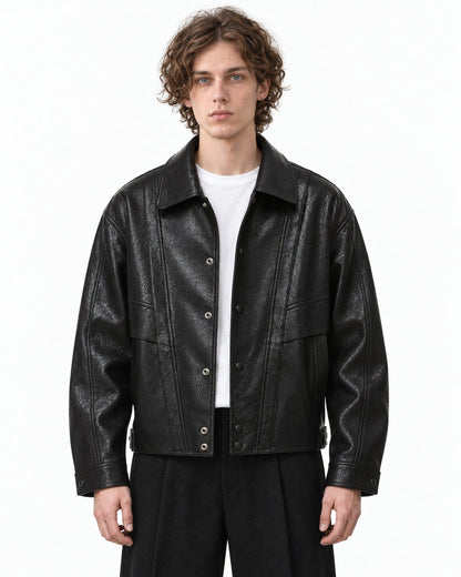 Snap Front Paneled Jacket