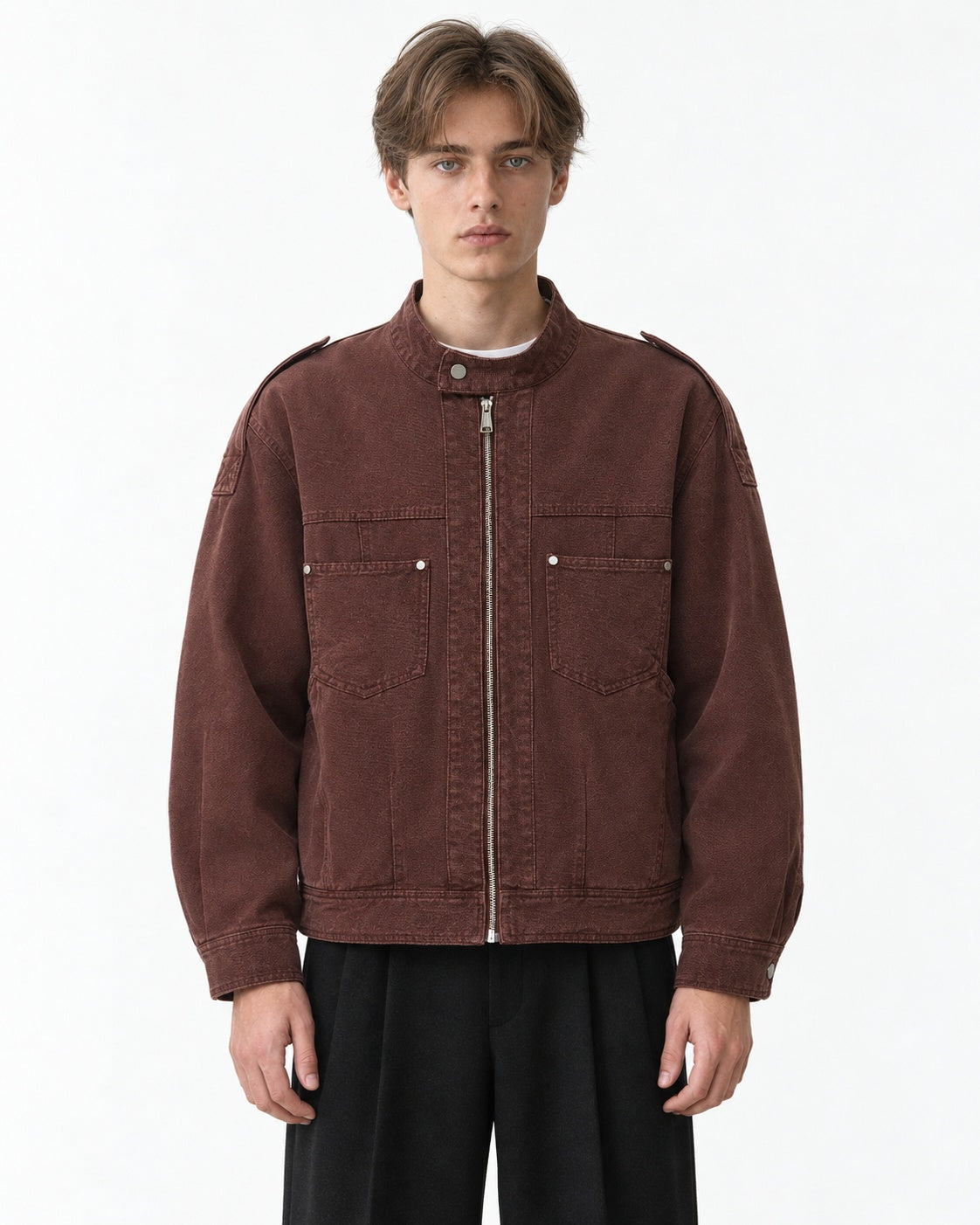Epaulette Snap Flap Field Jacket