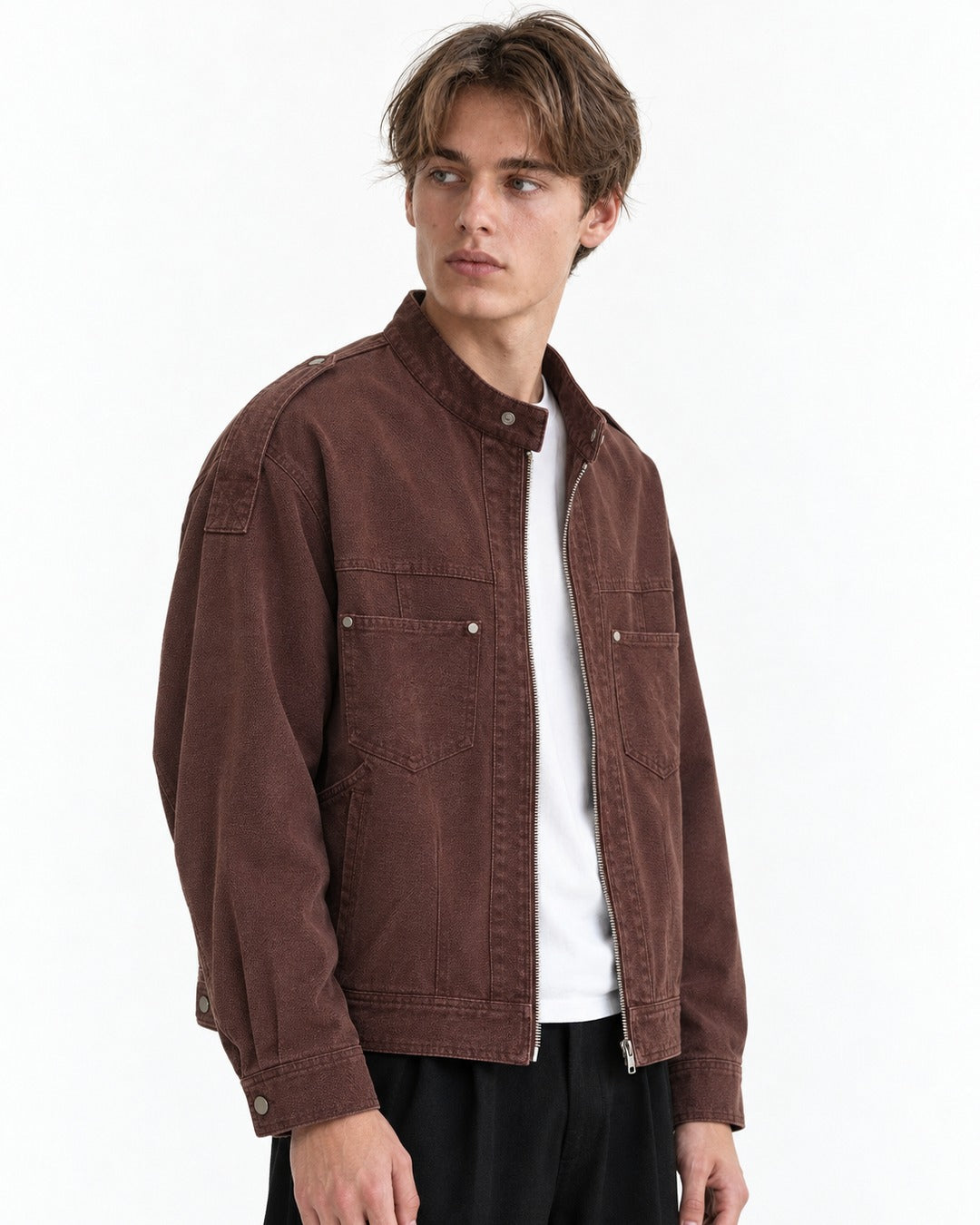 Epaulette Snap Flap Field Jacket