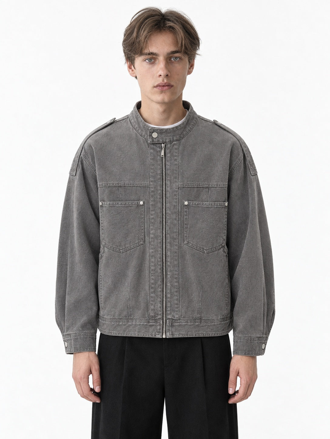 Epaulette Snap Flap Field Jacket