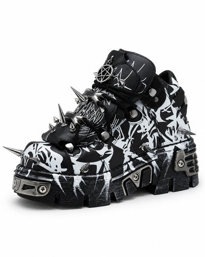 Spike Platform Sneakers