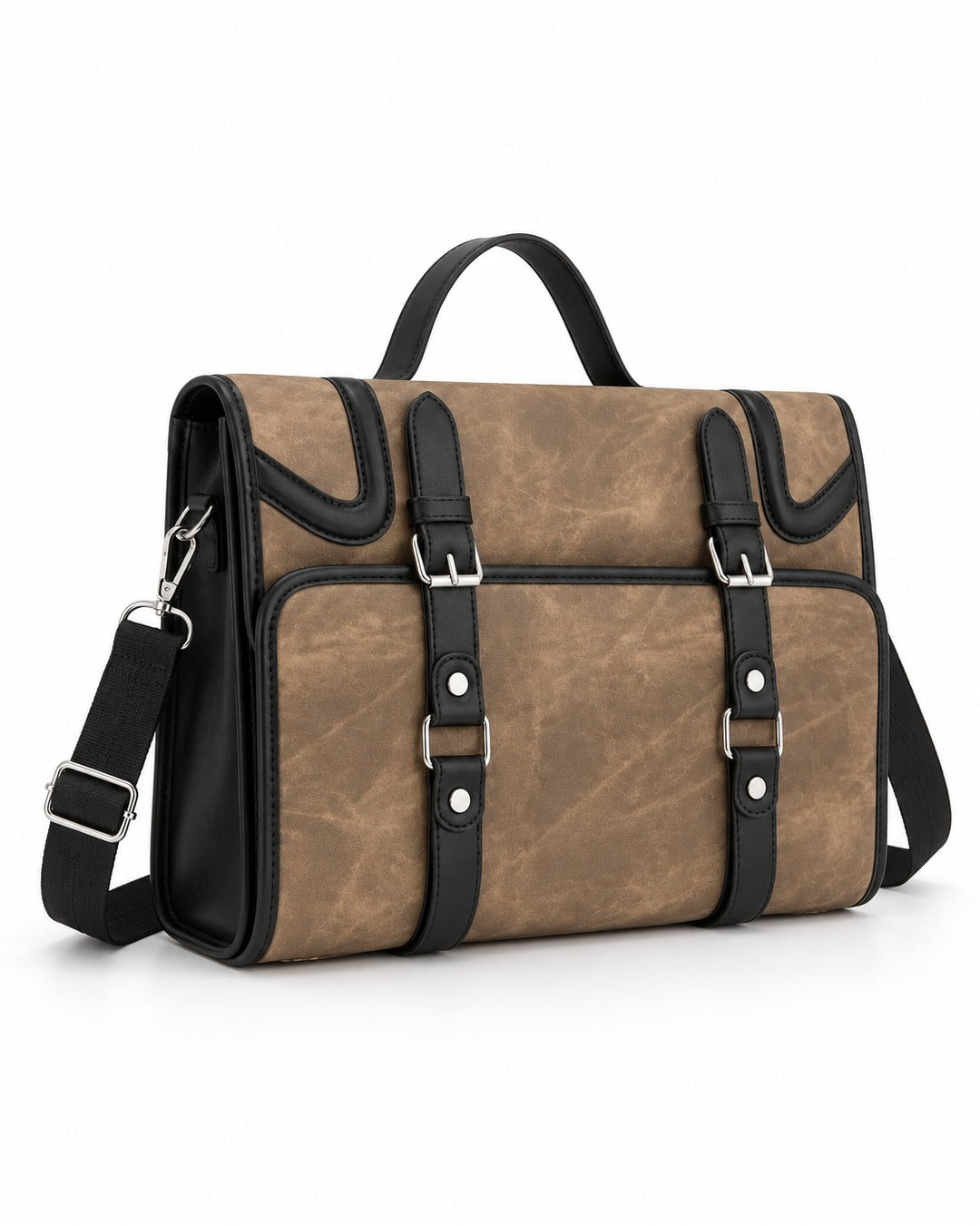 Buckle Flap Satchel Backpack