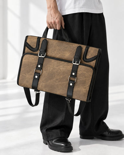Buckle Flap Satchel Backpack