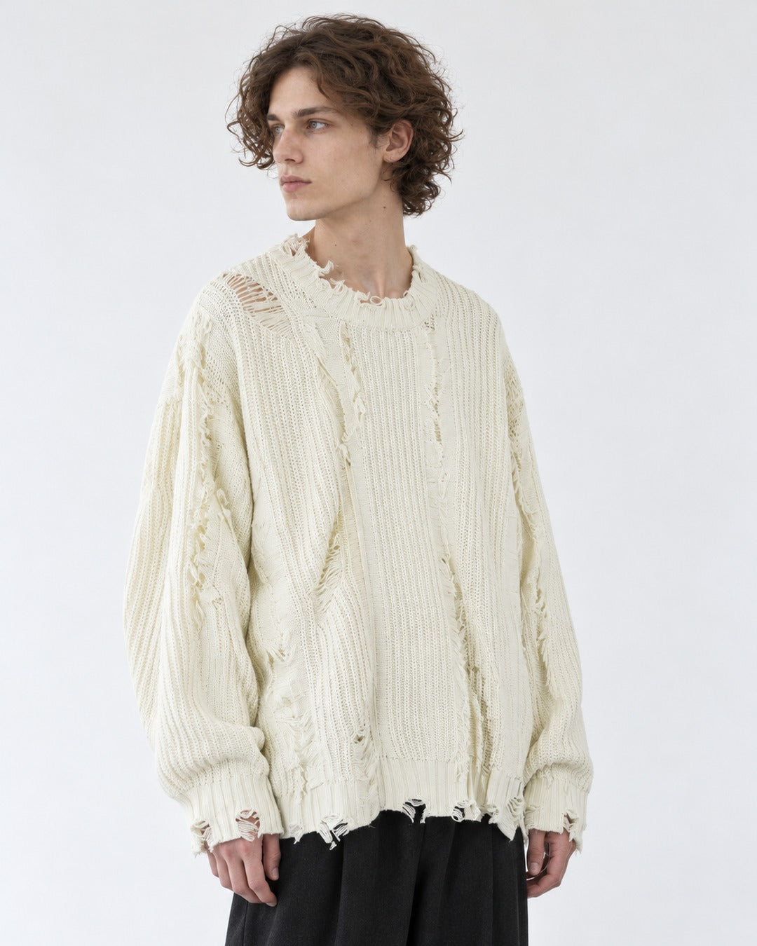 Distressed Knit Sweater