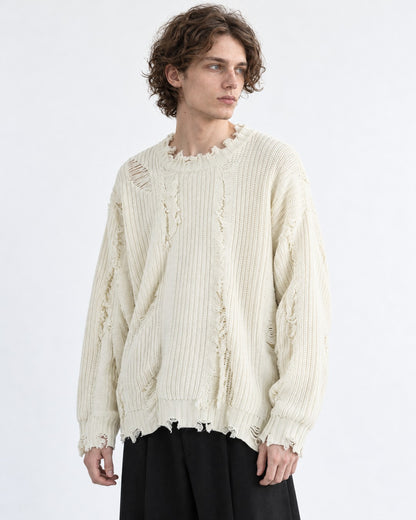 Distressed Knit Sweater