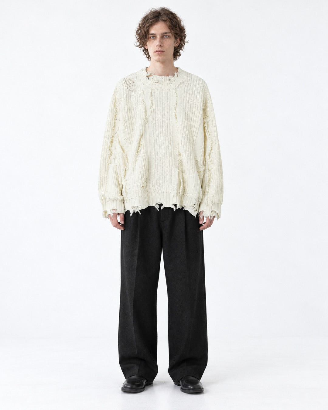 Distressed Knit Sweater
