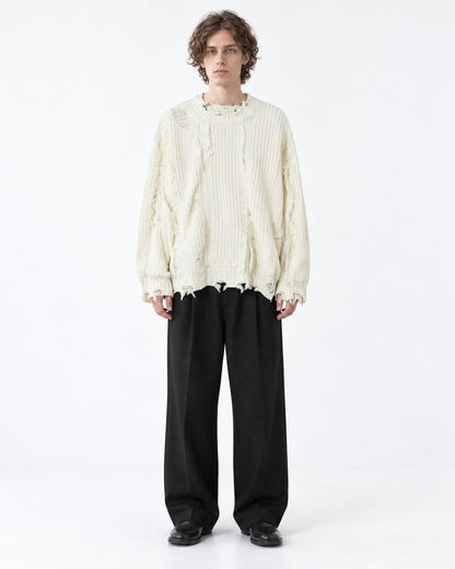 Distressed Knit Sweater