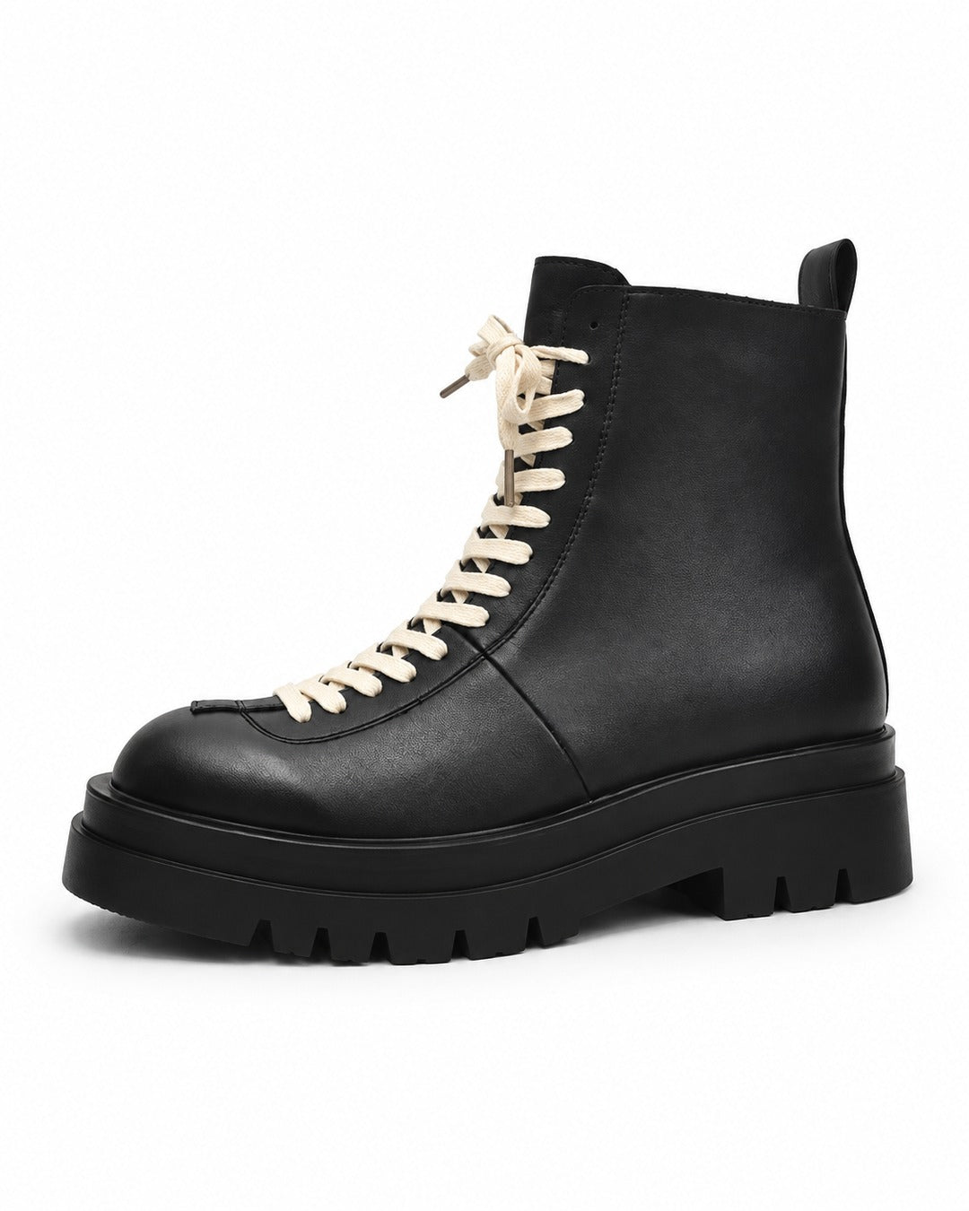 Lace-Up Platform Ankle Boots