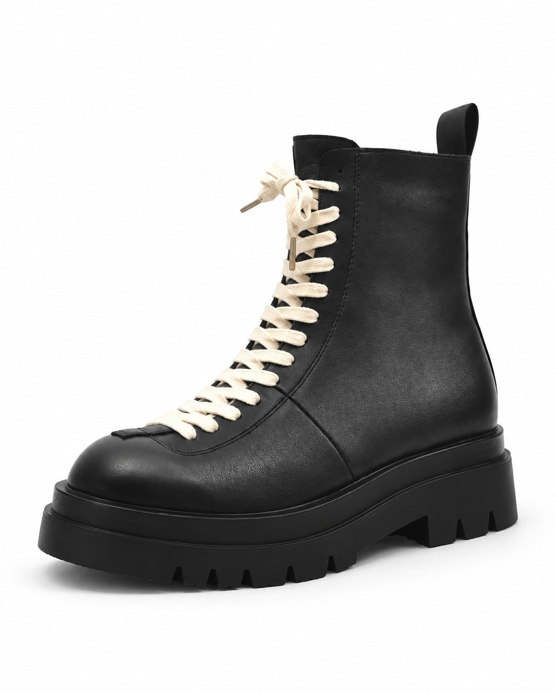 Lace-Up Platform Ankle Boots