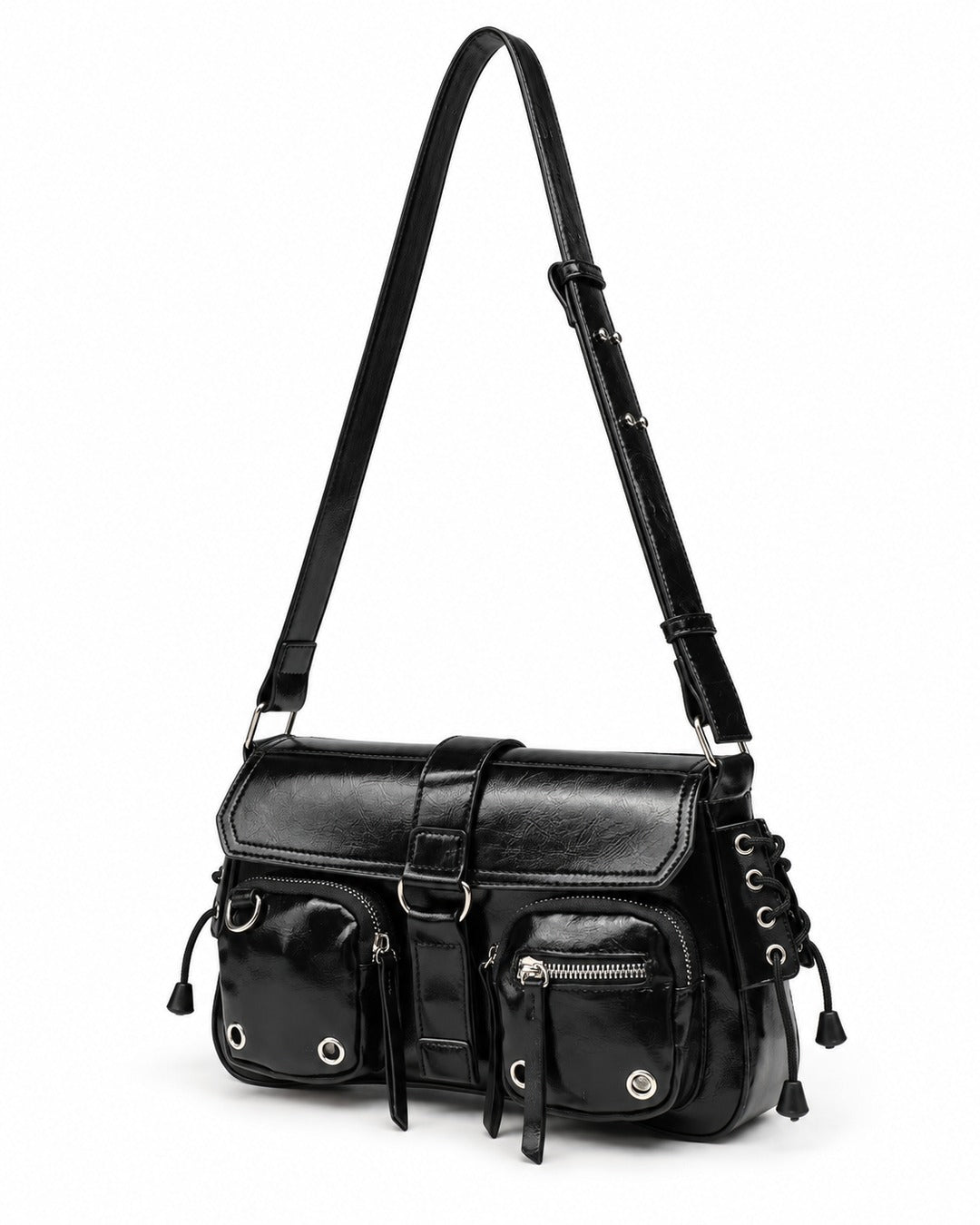 Multi-Pocket Shoulder Bag