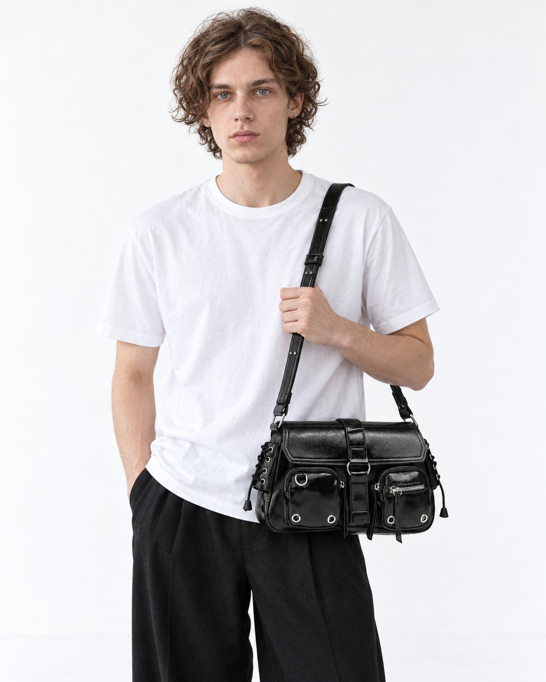 Multi-Pocket Shoulder Bag