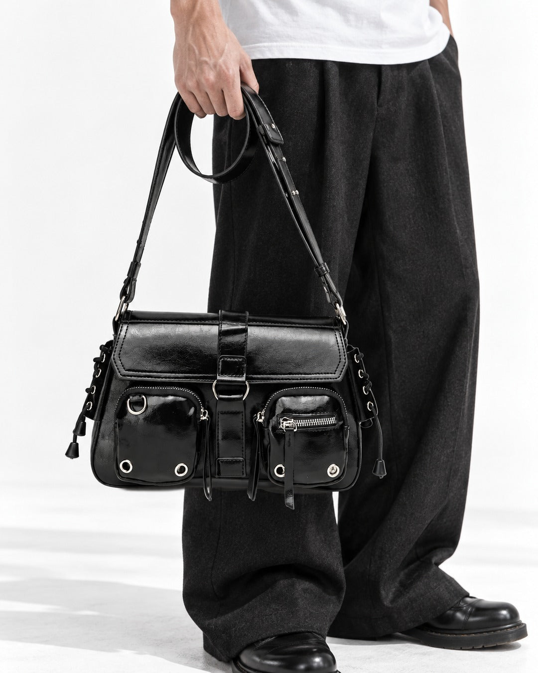 Multi-Pocket Shoulder Bag
