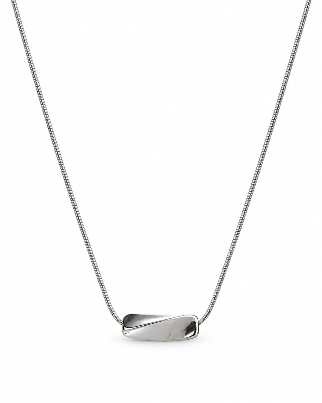 Bean Pendant Snake Chain Necklace