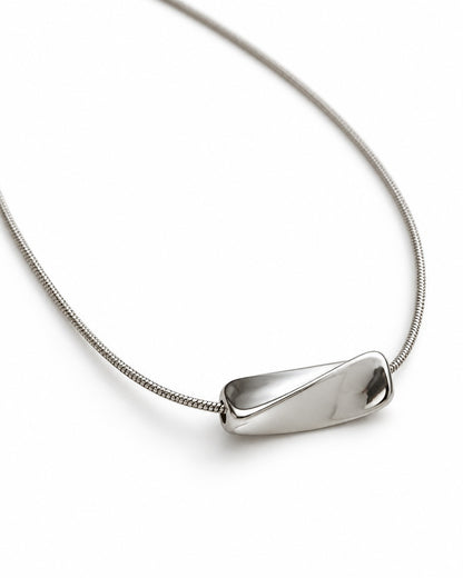 Bean Pendant Snake Chain Necklace