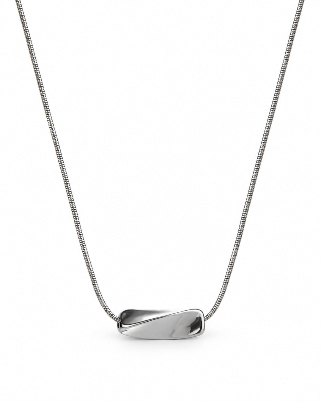 Bean Pendant Snake Chain Necklace