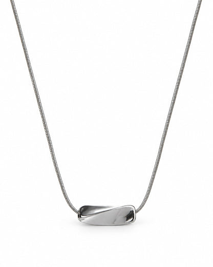 Bean Pendant Snake Chain Necklace