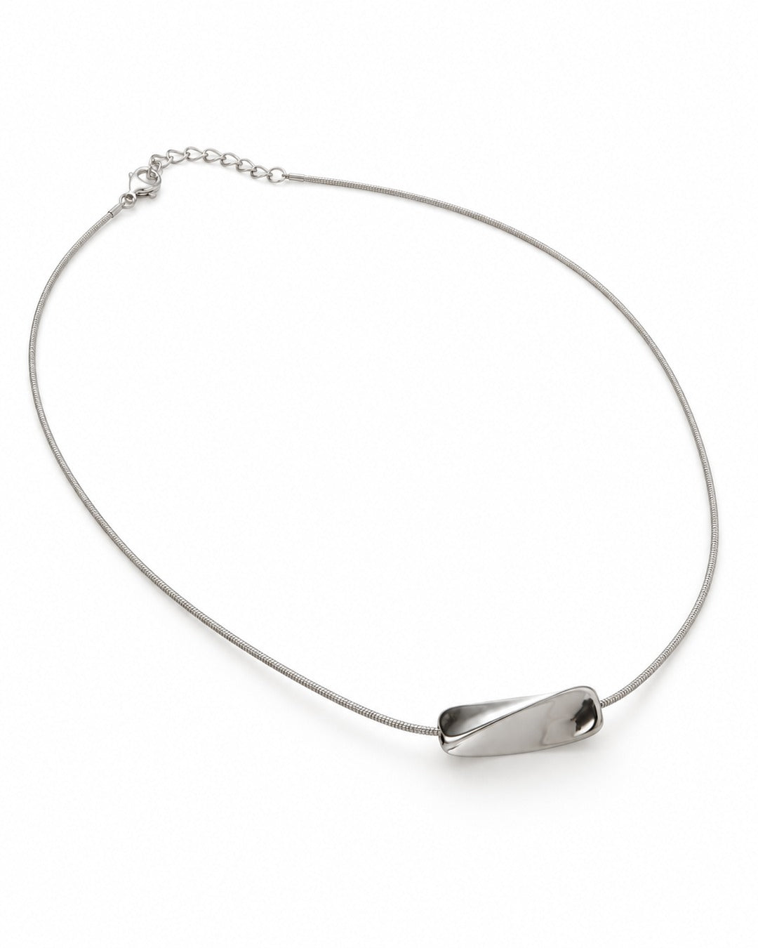 Bean Pendant Snake Chain Necklace