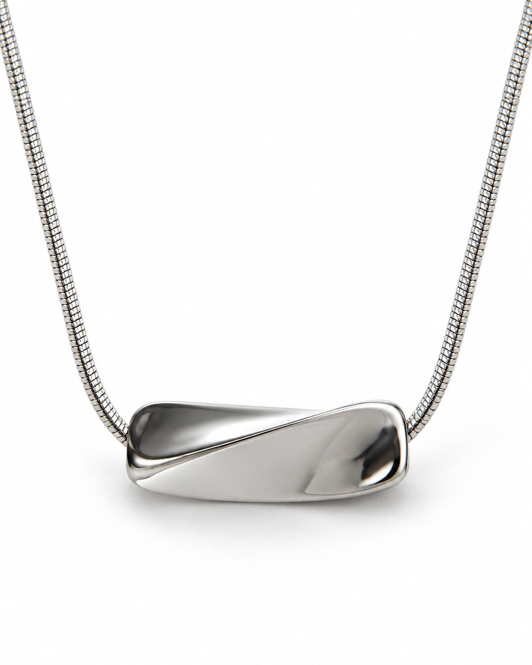 Bean Pendant Snake Chain Necklace