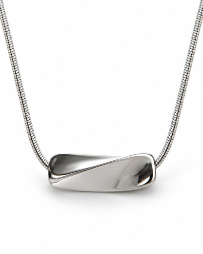 Bean Pendant Snake Chain Necklace