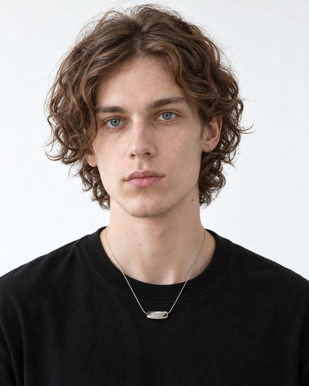 Bean Pendant Snake Chain Necklace