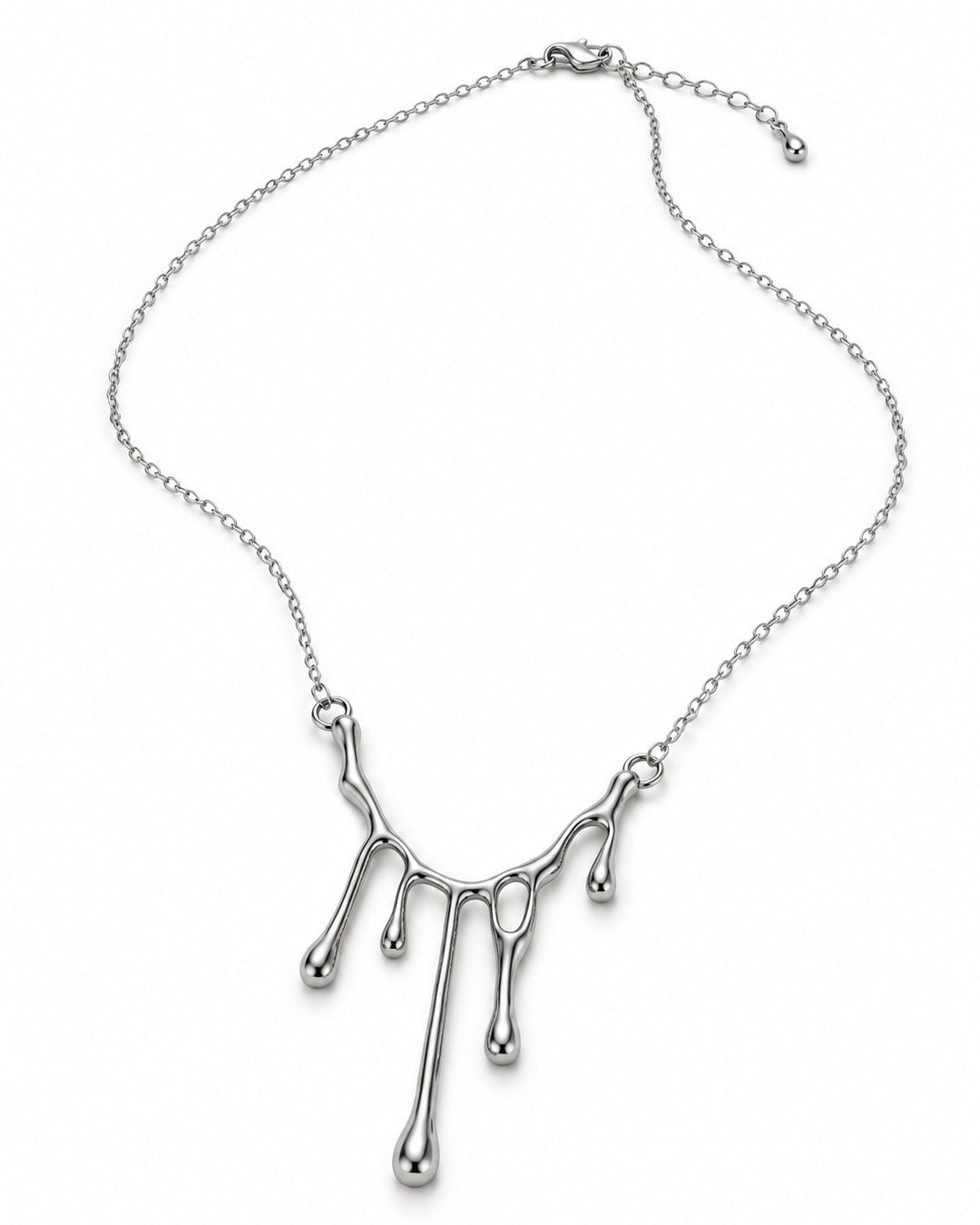 Molten Drip Pendant Necklace