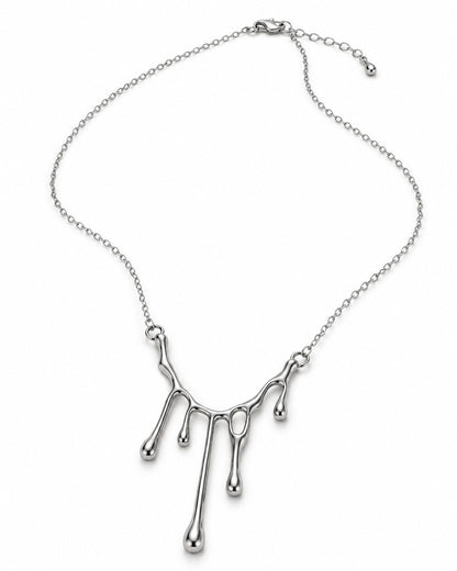 Molten Drip Pendant Necklace