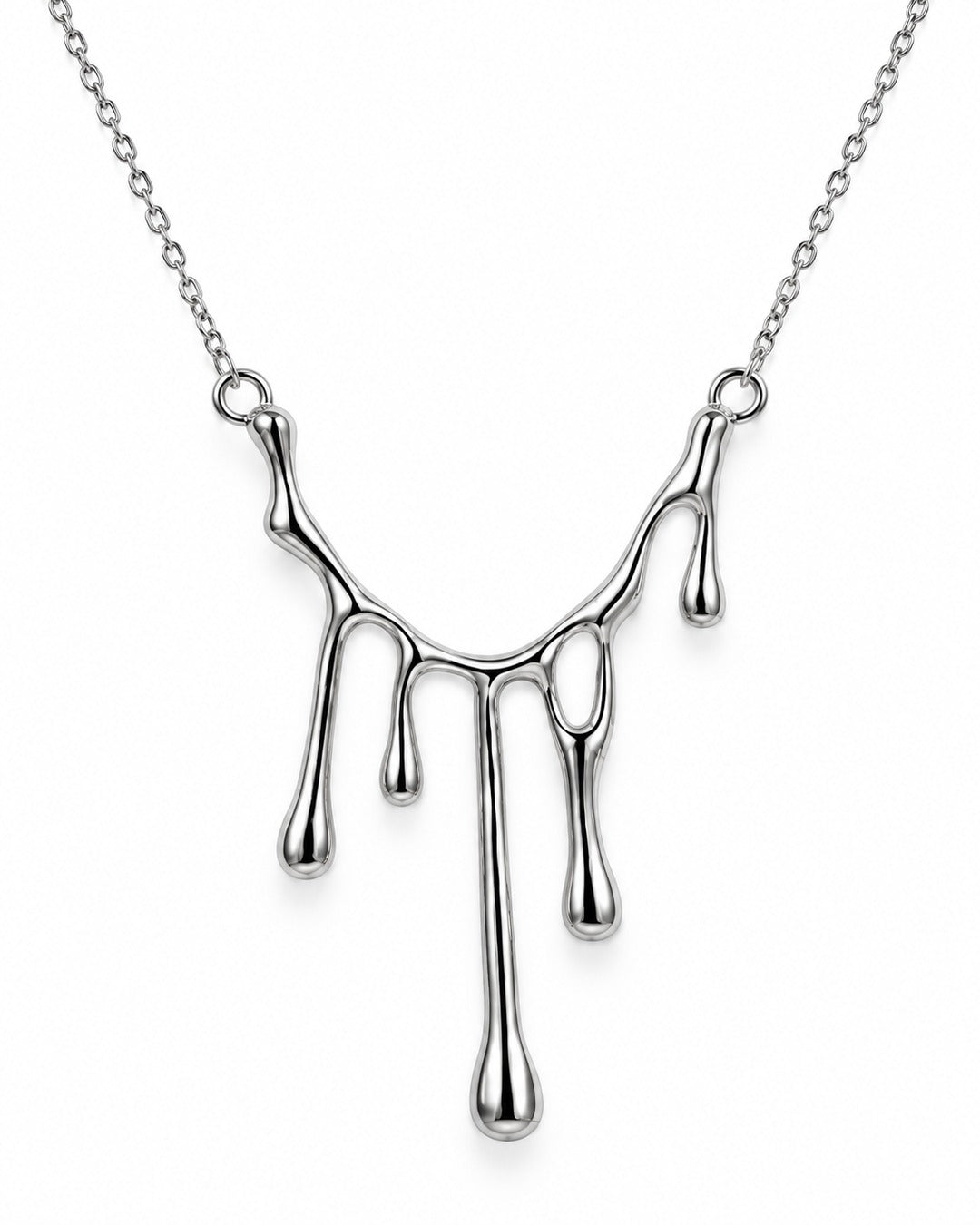 Molten Drip Pendant Necklace