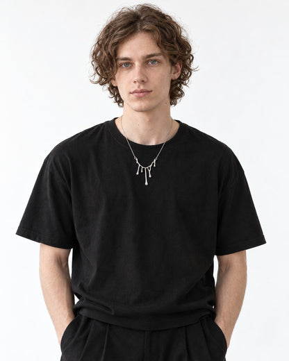 Molten Drip Pendant Necklace