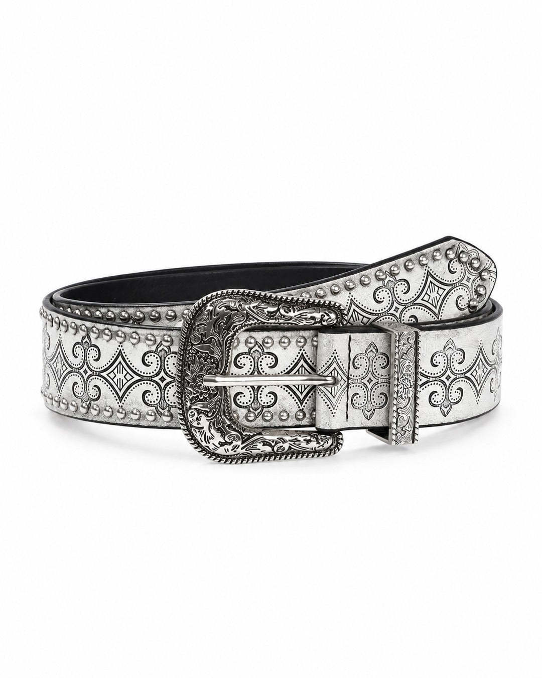 Engraved Western Buckle Belt