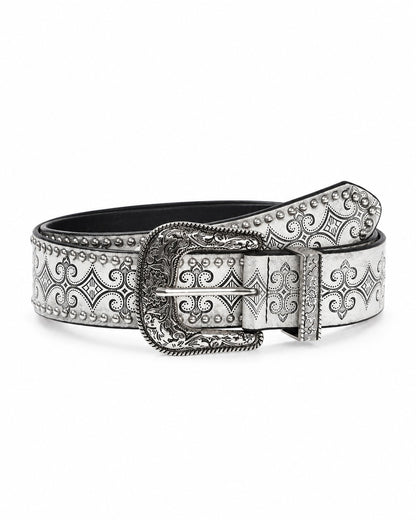 Engraved Western Buckle Belt