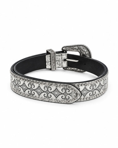Engraved Western Buckle Belt