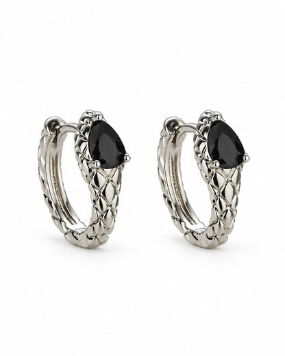 Snake Hoop Earrings