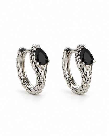Snake Hoop Earrings