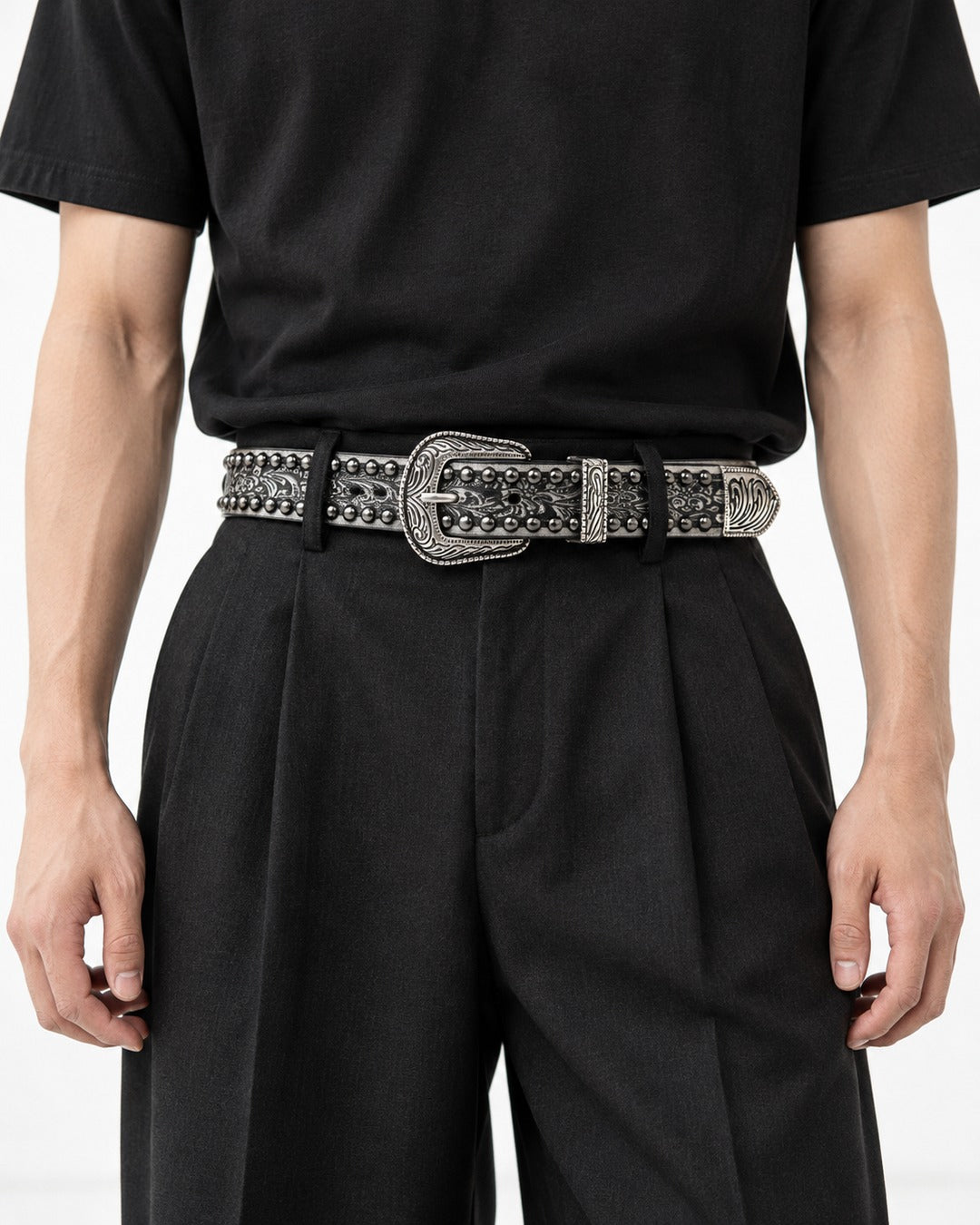 Studded Western Belt