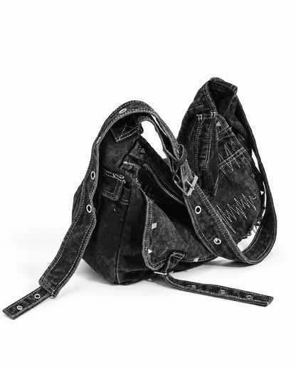 Studded Hobo Shoulder Bag