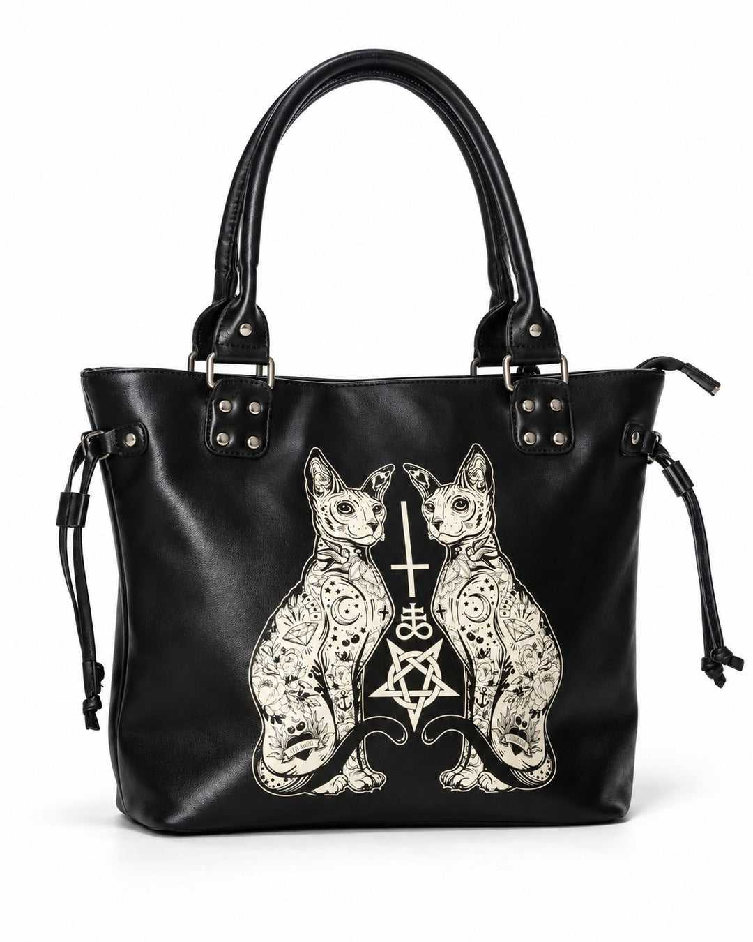 Cat Embroidered Tote Bag