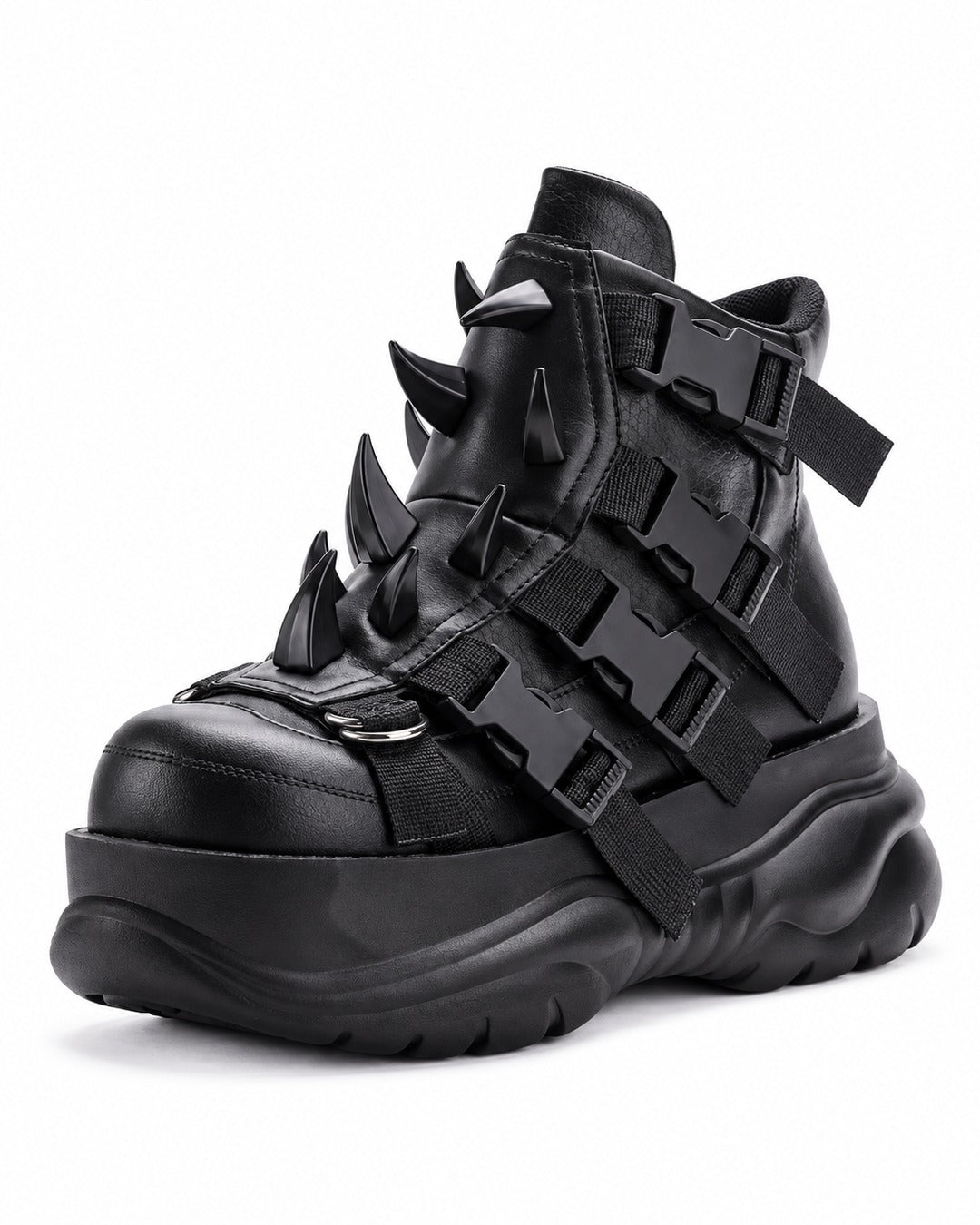 Spiked Strap Platform Sneakers