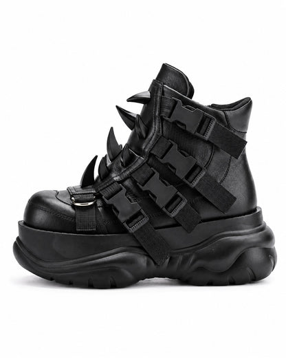 Spiked Strap Platform Sneakers