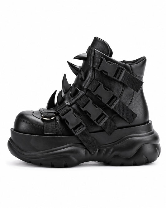 Spiked Strap Platform Sneakers