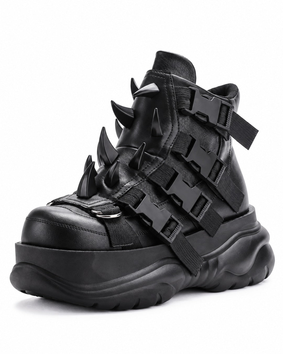 Spiked Strap Platform Sneakers