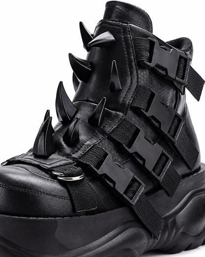 Spiked Strap Platform Sneakers